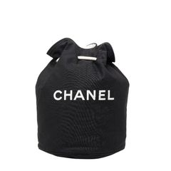 a895 CHANEL【シャネル】プールバッグ ビーチバッグ 巾着* - メルカリ