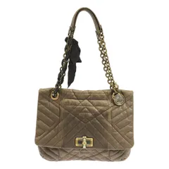 LANVIN ランバン チェーン ショルダーバッグ  グレー -