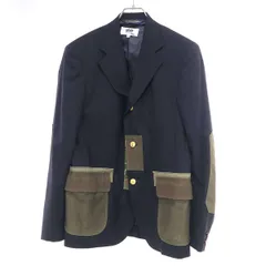 eYe JUNYA WATANABE COMME des GARCONS MAN×BROOKS BROTHERS アイジュンヤワタナベコムデギャルソンマン×ブルックスブラザーズ 14SS カモフラージュパッチワークテーラードジャケット ネイビー