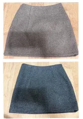 (2点 まとめ売り) ウールスカート (ココア チャコール)