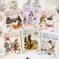 コラージュ 生活スタイル 素材 120枚 PET ステッカー 素材 防水 水彩風 人物 手帳デコ 読書 旅行 女子 日記 アルバム コーヒー フレークシール コラージュ シール