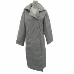 クリスチャンオジャール CHRISTIAN AUJARD ダウンコート ロング丈 ライトグレー ダブルブレスト /SM11 ■GY60