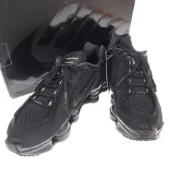 NIKE×COMME des GARCONS ナイキ コムデギャルソン Women's SHOX TL BLACK スニーカー CJ0546-001 ブラック 28cm
