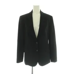 セオリー Theory テーラードジャケット 上着 ウール 4 黒 ブラック シングルブレスト 長袖 /AG ■OS