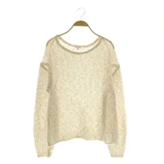 ドレステリア DRESSTERIOR ラメノットヤーンシアーニット セーター 長袖 36 ベージュ /MY ■OS