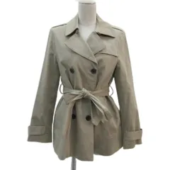 ロッソ ROSSO アーバンリサーチ トレンチコート ショート丈 F ライトベージュ リボンベルト付き /YS22 ■GY58