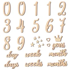 月齢カード 寝相アート 小物 写真道具 ニューボーンフォト 撮影アイテム 記念日フォト 長持ち 新生児 ベビーマンスリーカッド 成長記録に 29枚セット 赤ちゃん 出産祝い マンスリーカード 男の子 天然木製 女の子 月齢フォト 再利用可能