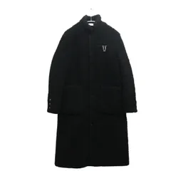 【中古A】1017 ALYX 9SM アクリス M メンズ ボアコート Polar Boa Coat AAMOU0231 スナップボタン 黒 中古A 古着のサムネイル