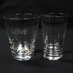 67【新品同様】バカラ Baccarat ハイボール タンブラー グラス 高さ11cm ペアグラス 2客 ★未使用に近い美品／水垢・キズ・欠け無し★