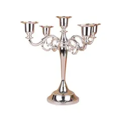 5本立てキャンドルスタンド（燭台） シルバー