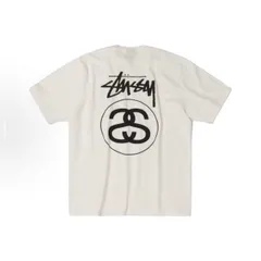 STUSSY 人気商品 スツーシーロゴ文字プリントの丸首プルオーバー半袖Tシャツ 男女兼用