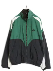 【お得なクーポン配布中!】 90s ナイキ フルジップ ナイロン トラック ジャケット メンズ M オールド スウッシュ ブルゾン ジャンパー ウインドブレーカー ライナー付
