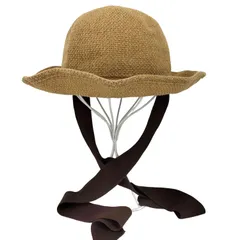 ユーズドフルギ USED古着 {{moi tytto}} リボン付き カギ編み バケットハット レディース FREE 