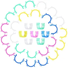 混合色（カラーランダム） 裁縫道具 固定ツール 絡み防止 収納 糸止め ボビンクリップ 糸スプール プラスチック製 50個セット ボビンホルダー YFFSFDC