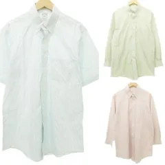 ブルックスブラザーズ BROOKS BROTHERS ストライプ シャツ 3点 ボタンダウン 半袖 長袖 まとめ 16 マルチカラー ■GY61