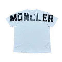 モンクレール　デカロゴ　プリント　Tシャツ　ホワイト　L 4S384