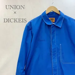 UNION DICKEIS UTILITY WORK JACKET CUT OFF WORK PANT ワークジャケット　セットアップ 2 ブルー 30周年商品 メンズ ファッション _201023