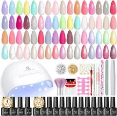 PEACECOLOR ジェルネイルキット 全39点 22色ジェルネイルセット //732731