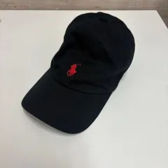 POLO Ralph Lauren	ポロラルフローレン Cotton Baseball Cap ベースボールキャップ 323552489005 ブラック size:F 【中目黒B02】