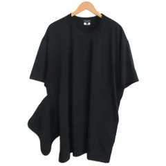 コムデギャルソンオムプリュス COMME des GARCONS HOMME PLUS 美品 25SS Zip Short Sleeve T-Shirt ポケッタブル Tシャツ オーバーサイズ M 黒 ブラック PO-T018