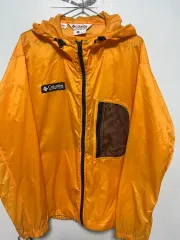 Columbia オレンジ色 軽量ウィンドブレーカー ジャケット