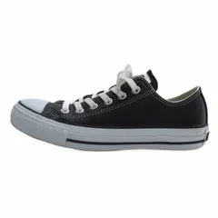 コンバース CONVERSE ALL STAR OX ローカット レザー スニーカー 1B906 ブラック 24.5cm ■FF 