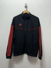 アディダス ブラック 3本線 トラック ジャケット XL