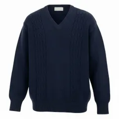 Ab20 COMME des GARCONS HOMME コムデギャルソンオム 田中オム ケーブル編み コットンニット セーター 度詰め ネイビー コットン 90su02t