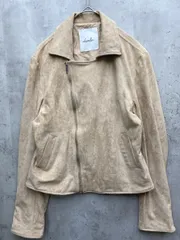 美品 dazzlin ダズリン フェイクスエード カラー ライダース ジャケット sizeS/ベージュ ■◇レディース