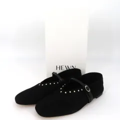 HEWN ヒューン パンプス HEWN　Studs mary janes flats　フラットシューズ　36　23.0cm　ブラック　72402-80-1201 未使用品