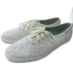 ケイトスペード KATE SPADE × KEDS 未使用 グリッター スニーカー ローカット ラメ 白 ホワイト 26.5cm