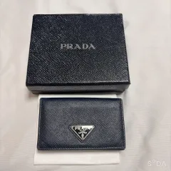 PRADA プラダ サフィアーノ カードウォレット ネイビー
