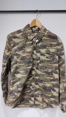 h131◆AMERICAN EAGLE◆アメリカンイーグル迷彩柄　 カモフラージュ レディースXSダメージ加工白ペイント