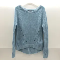 GAP レディース セーター XXS ブルー系 水色 コットン100％ ギャップ SGNH26-0672
