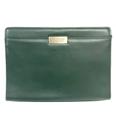 ヴァレンティノ ガラヴァーニ VALENTINO GARAVANI セカンドバッグ クラッチバッグ ロゴプレート 緑 グリーンのサムネイル
