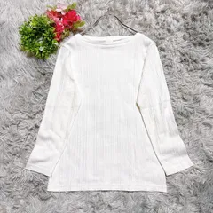 美品 【アーバンリサーチ】 8分袖トップス ホワイト シンプル 薄手 着回し