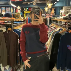 POLO ポロ ラルフローレン カラーブロック クルーネック ニット