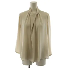 セオリーリュクス theory luxe HEAVY PEARL MELODIE LSSTR シャツ ブラウス 長袖 32 ベージュ 7108268 /AN28