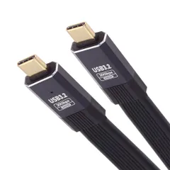 NFHK USB-C USB 3.1 Type C メス - USB 3.0 Type-A オス 90 度左向きロープロファイルタイプ 10Gbps データ 120W 電源アダプタ メカサイバーパンクスタイル