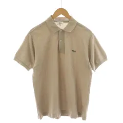 ラコステ LACOSTE ポロシャツ 4 グレー 半袖 無地 ロゴ /RR