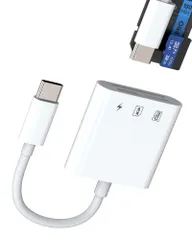 SDカードリーダー USB C（3in1）Type-C充電ケーブル Micro SDカードリーダー 対応iPhone16 15 Pro Max 対応iPad MacBook Apple 対応Samsung S25 S24 Androidタブレット T ...