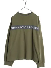【お得なクーポン配布中!】 80s チャップス ラルフローレン ロゴ スウェット メンズ L 程 ヴィンテージ ポロ 両面 長袖 Tシャツ ボックス カットソー ツートン 薄手　