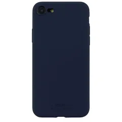 【新品】 Holdit スマホケース (iphone SE 第3世代 第2世代 8 7 / ミッドナイトブルー) ソフトタッチ スマホ ケース カバー (シリコン/ワイヤレス充電可能) iphoneケース