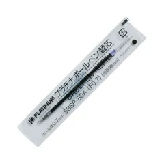 （まとめ）プラチナ 油性ボールペン 替芯（なめらかインク） 0.7mm 黒 SBSP-80A（F07）#1 1本 〔×50セット〕