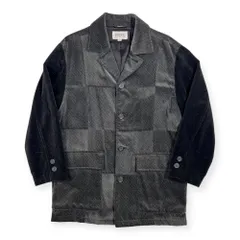 DOLCE ELEGANTE ドルチェ チェック ベロア調 4B ジャケット コート サイズ 46 /メンズ/日本製/ワールド