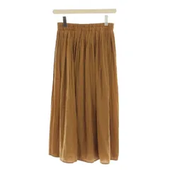 ドレスキップ DRESKIP ワイドパンツ M 茶 ブラウン 無地 ロング丈 ウエストゴム /LP ■ECD001