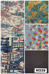 【まとめ売り】リメイク用　小紋　色無地　袷　5点　縮緬　ちりめん　着物　和装　M339