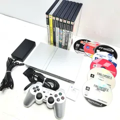 【正常動作品】SONY プレイステーション2 本体 SCPH-79000 シルバー & ソフト