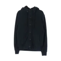 S/44 55 ポロラルフローレン ボアフリース フード ジップアップ ブラック