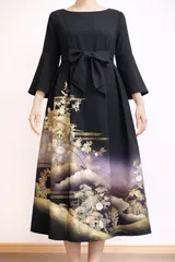 2026年最新】黒留袖リメイクワンピースの人気アイテム - メルカリ